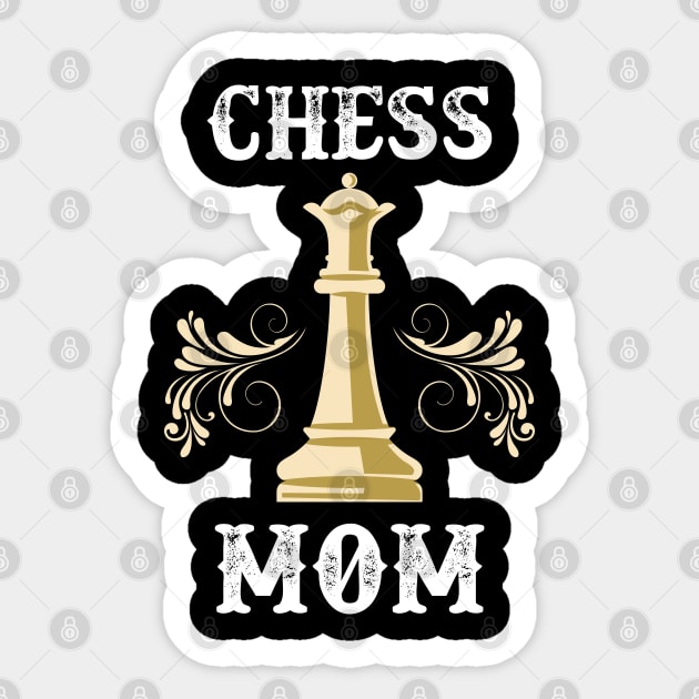 Chess Mom Sticker by Shirtbubble